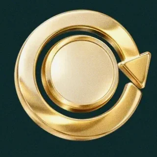 Gold circular arrow — Vegas Now
